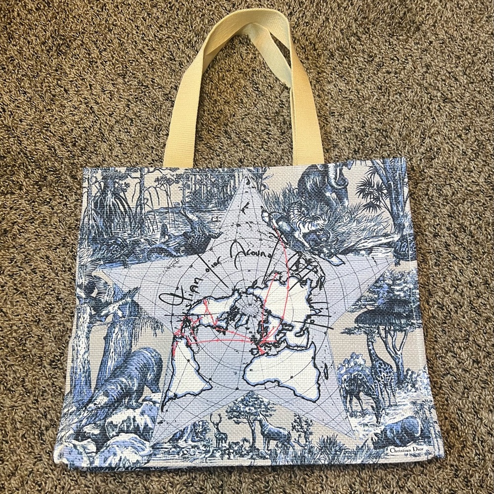CHRISTIAN DIOR Woven Tote Bag